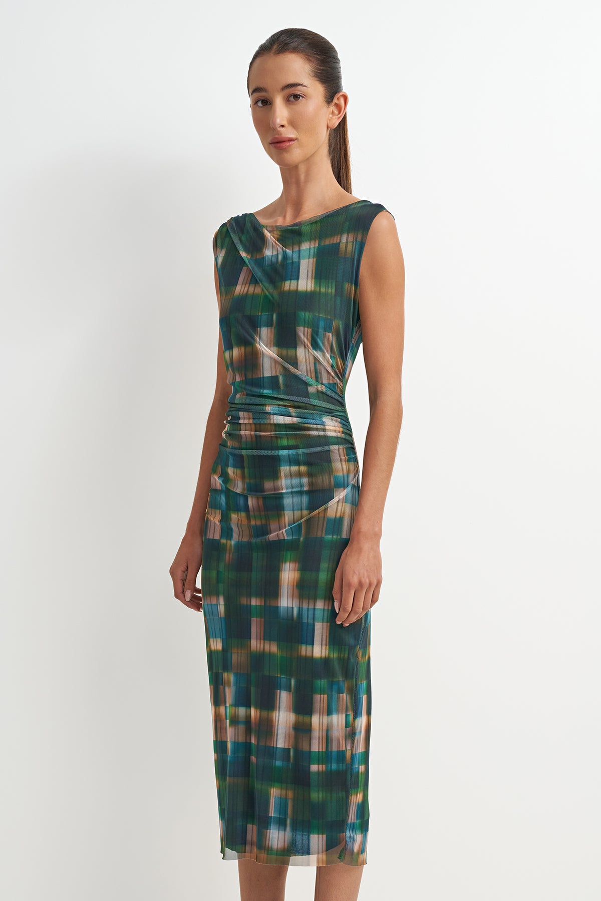 Green Geo Dress