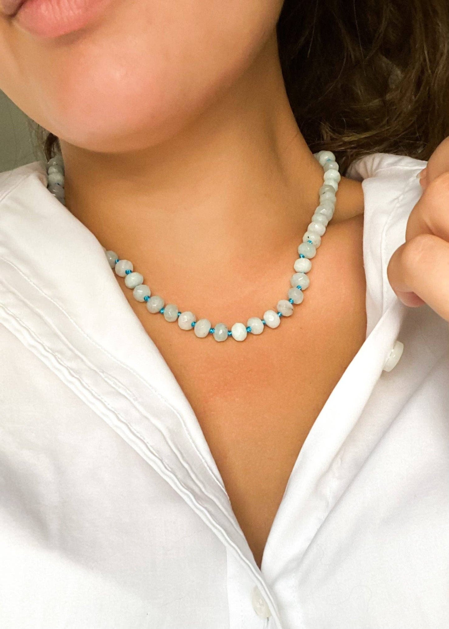 Chrest Pearl Beaded Necklace