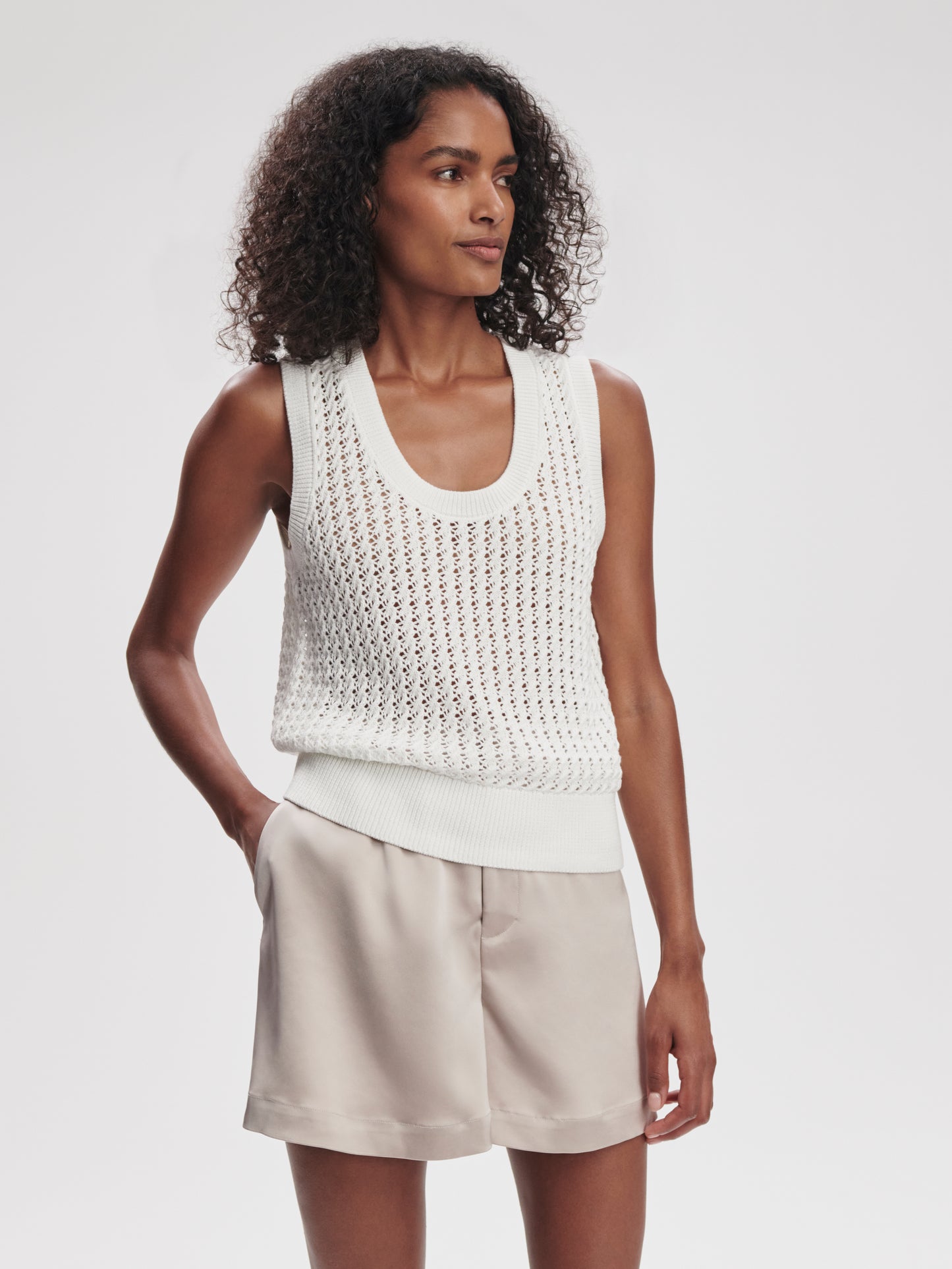 Fern Open Knit Tank