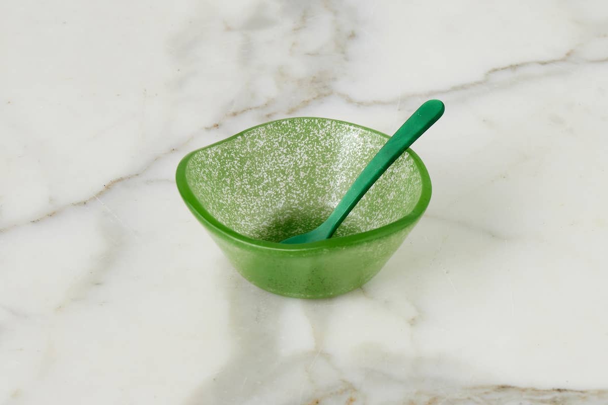 Mini Emerald Green Acrylic Dipping Spoon, 4"