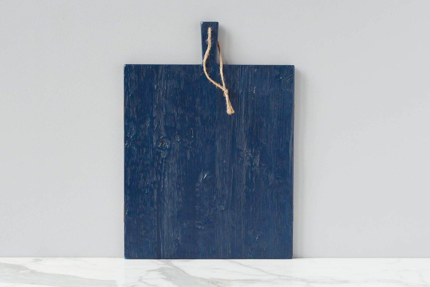 Navy Blue Rectangle Wood Charcuterie Cheese Board, Medium