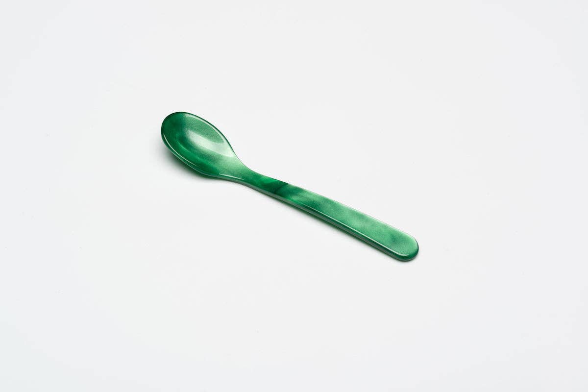 Mini Emerald Green Acrylic Dipping Spoon, 4"