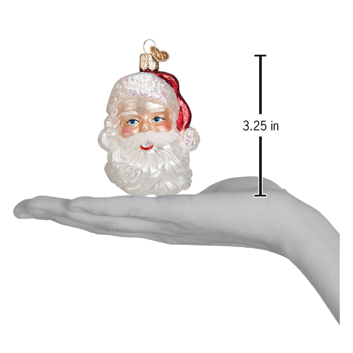 Mid-century Santa Head Ornament