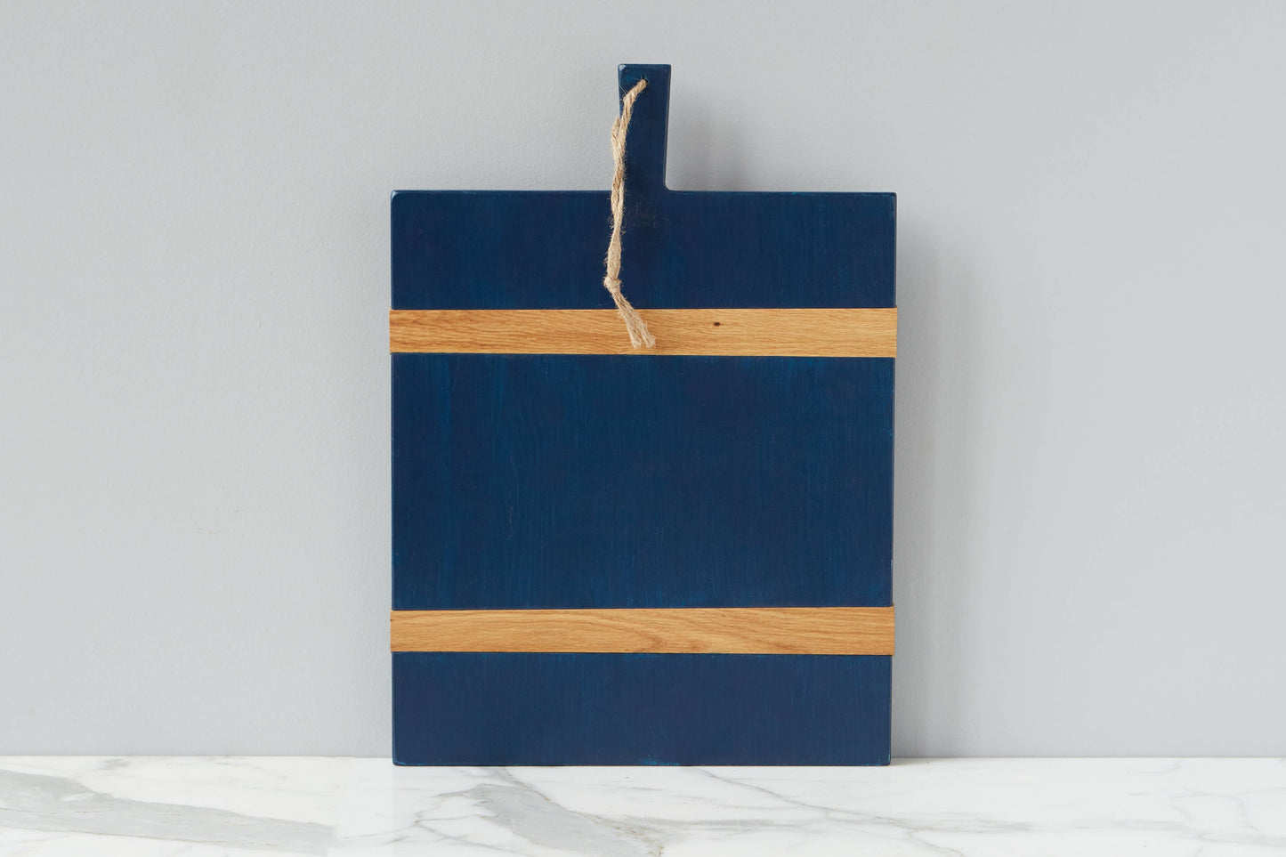 Navy Blue Rectangle Wood Charcuterie Cheese Board, Medium