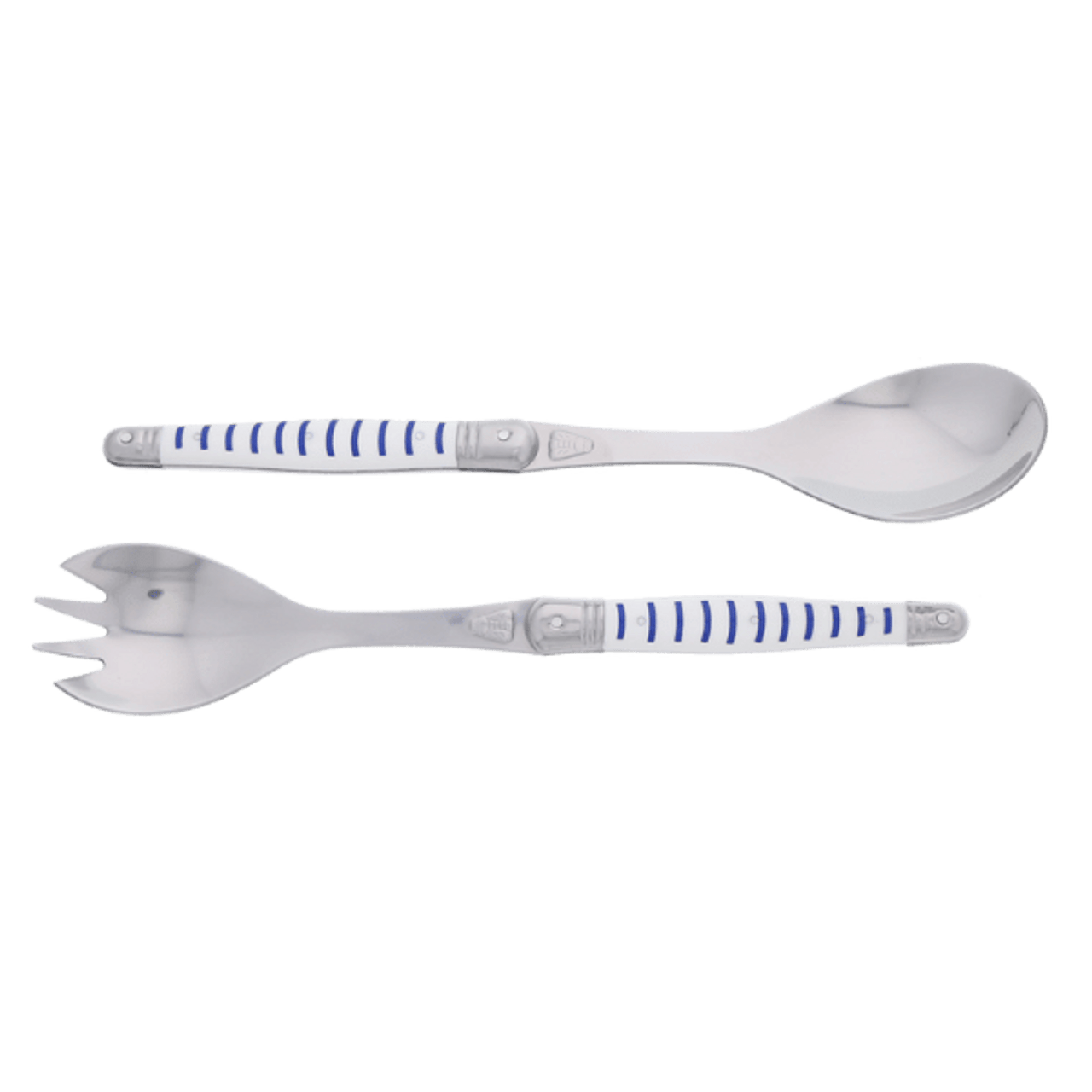 Jean Dubost Salad Servers with Mariniere Handles