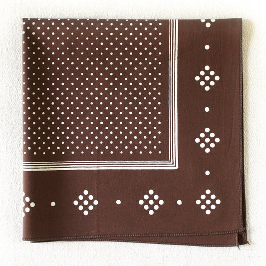 Brown Polka Dot Bandana