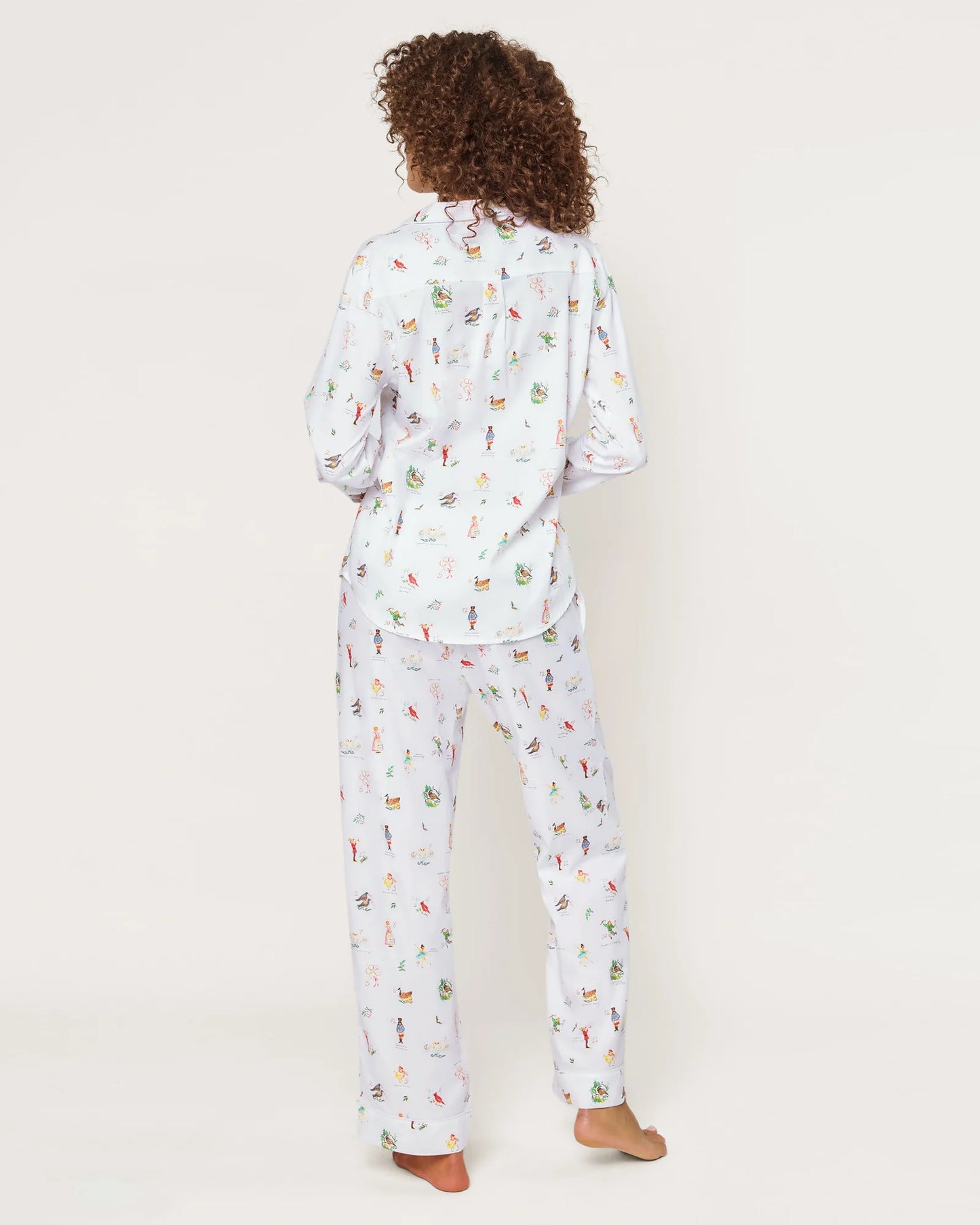 Women's Twill Pajama Set in 12 Days of Christmas