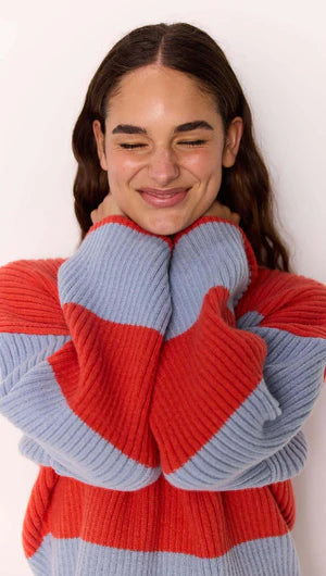 Freja Stripe Chunky Knit Jumper