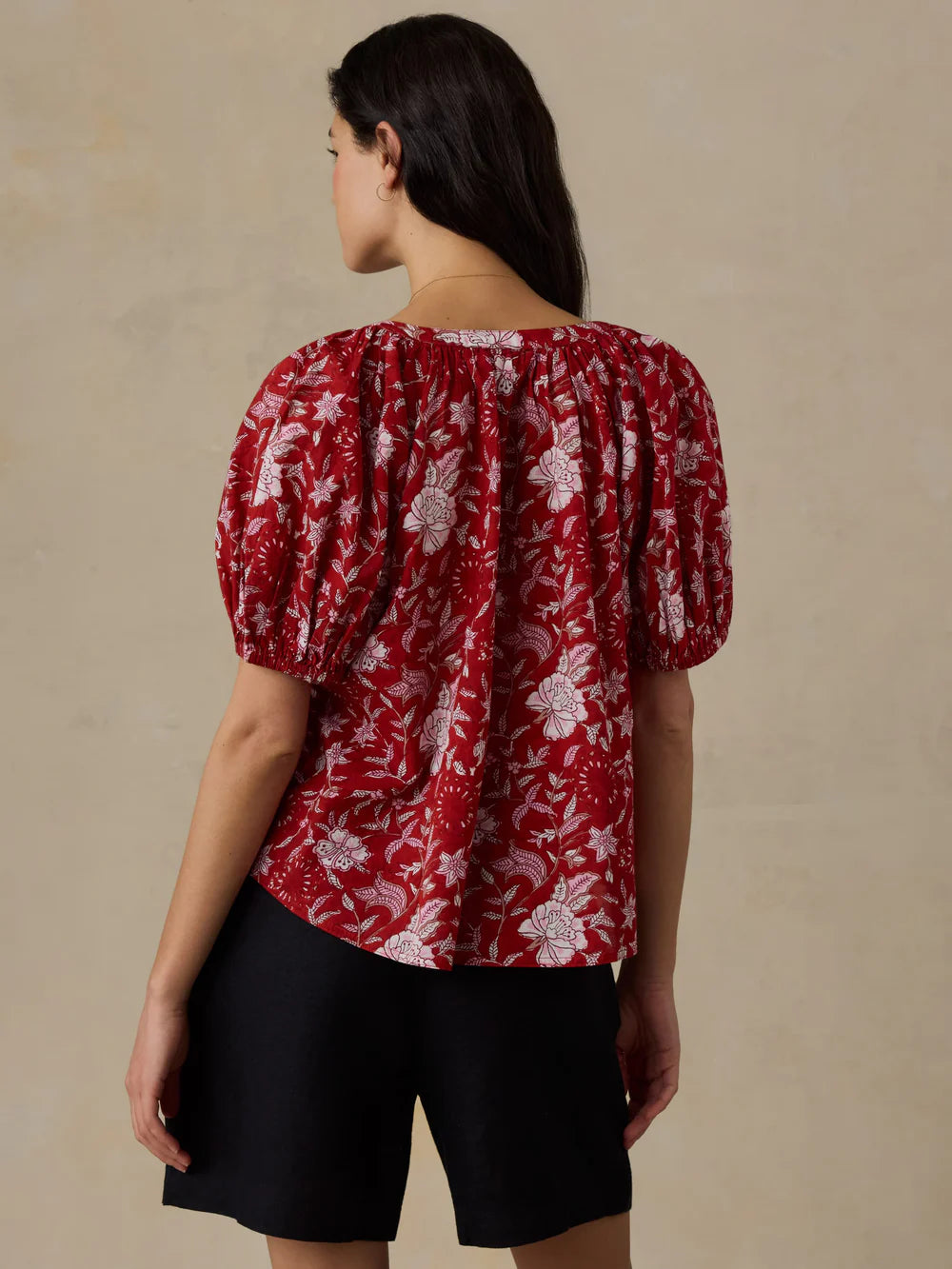 Voile Lettie Top - Garden Whispers