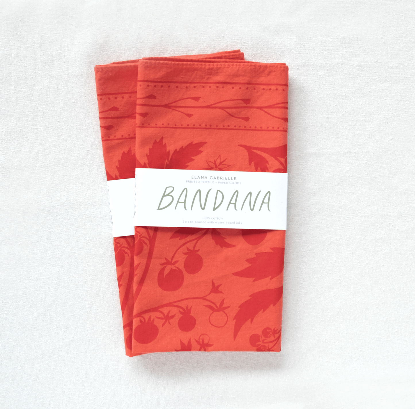 Tomato Bandana - Bestselling Cotton Tomato Illustration