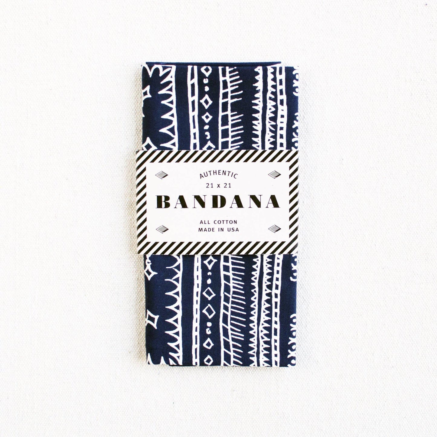 Navy Diamond Bandana