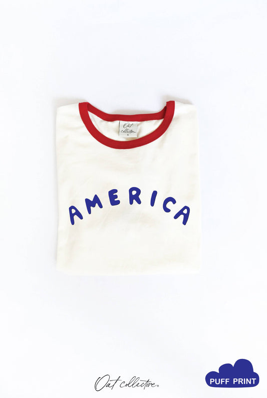 America Ringer Graphic T-Shirt