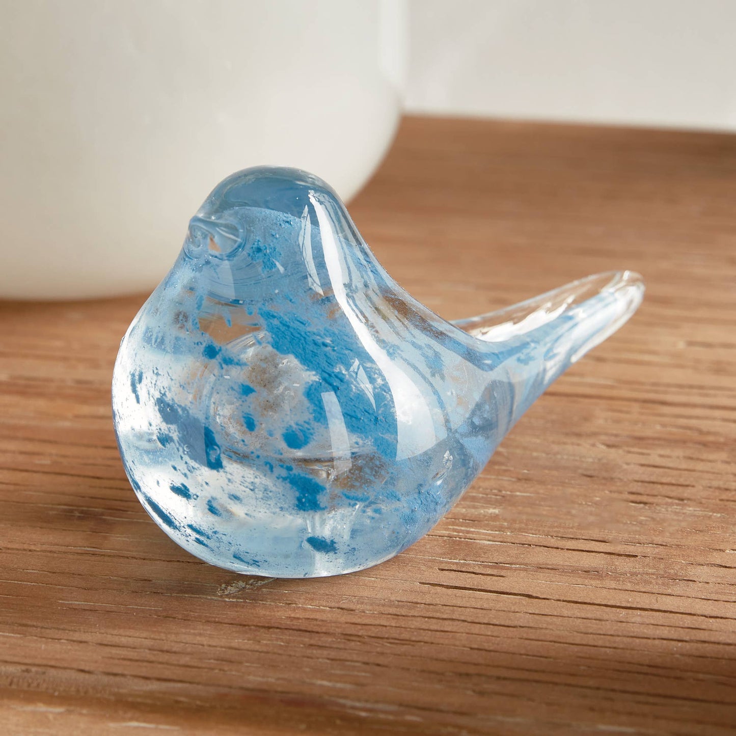 Little Finches Glass Bird Sculptures