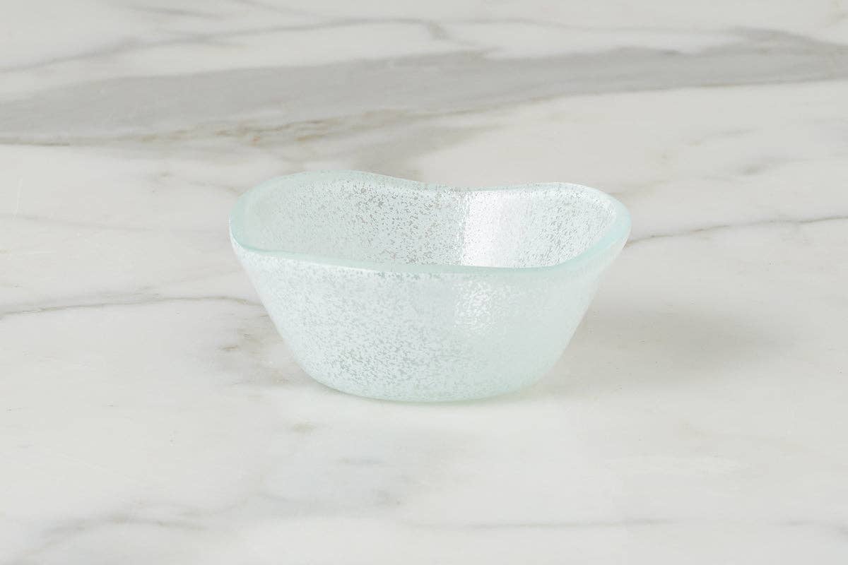 Glass Mini Round Dipping/Condiment Bowl, White