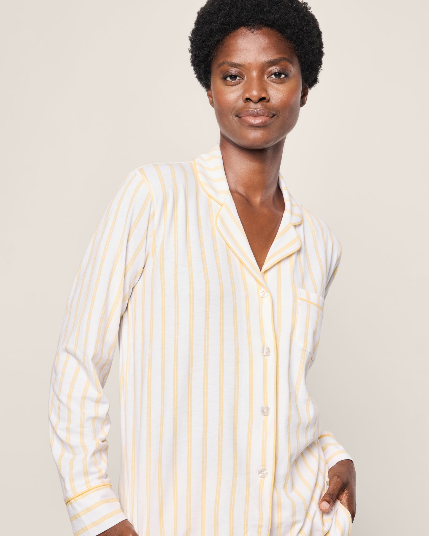 Women's Pima Pajama Set in Sunny Stripe