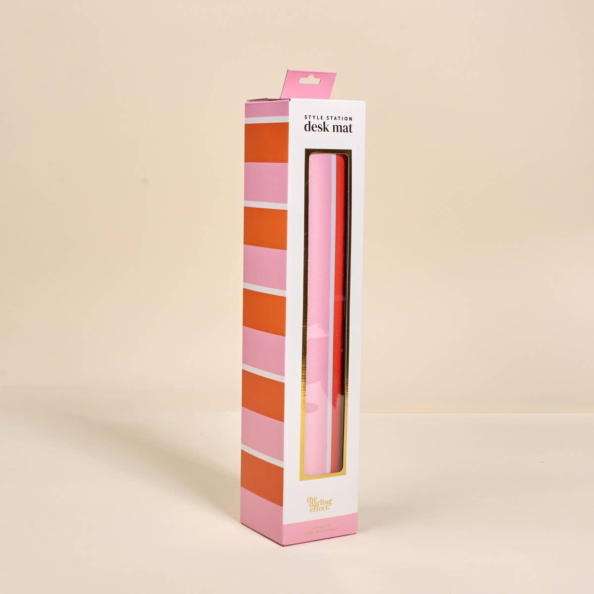 Style Station Desk Mat–Sicily Stripes Pink