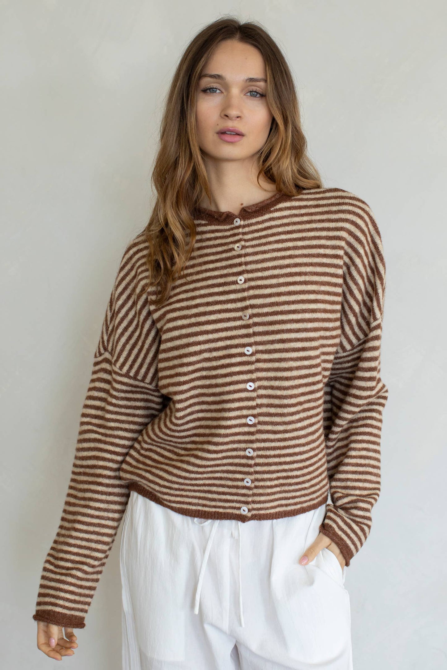 Piper Cardigan - Mini Striped