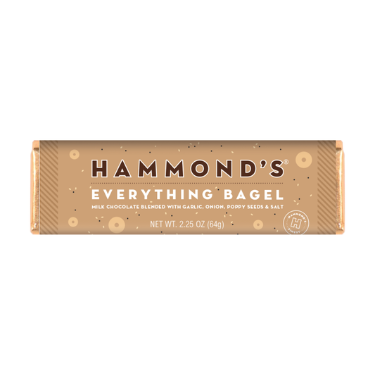 Candy Bar - Milk Chocolate - Everything Bagel - 2.25 oz