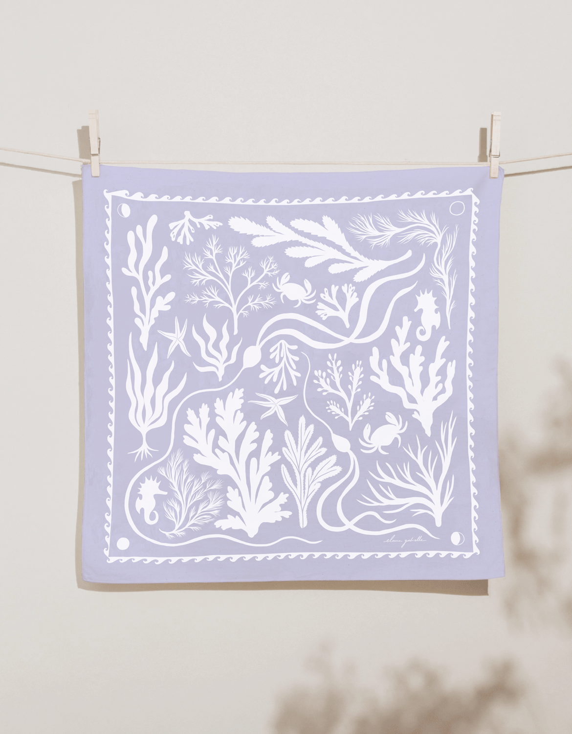 Tides Bandana - Coastal Textile, Nature-Inspired Gift