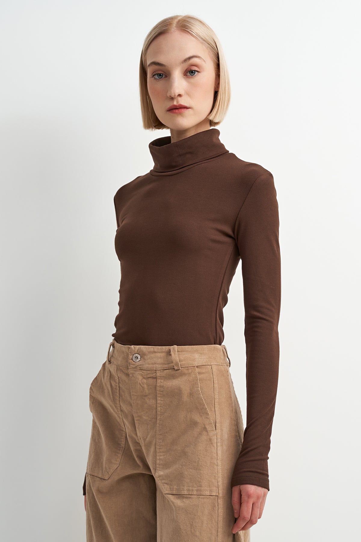 Brown Turtleneck