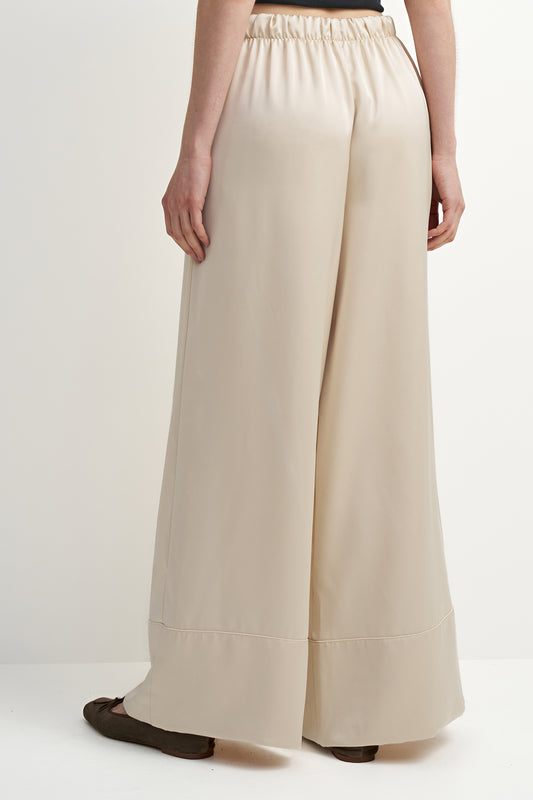 Women's Cream Woven Pants