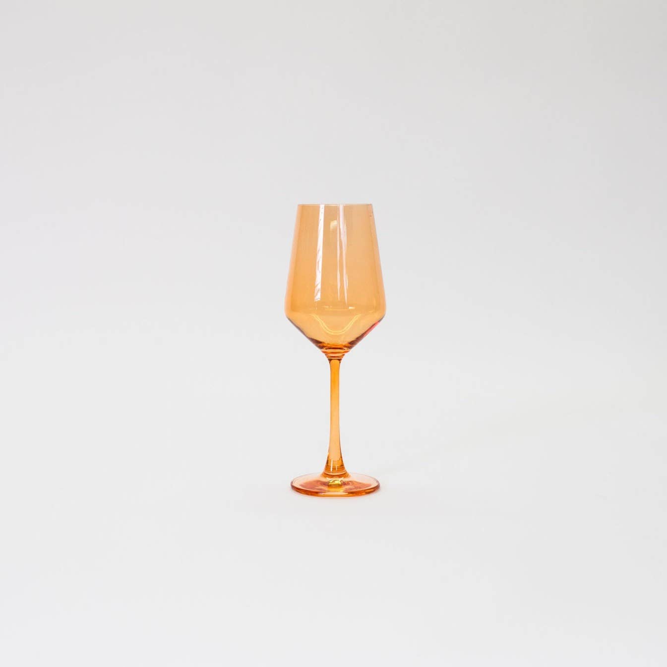 Creamsicle Orange - Colored Wine Glass