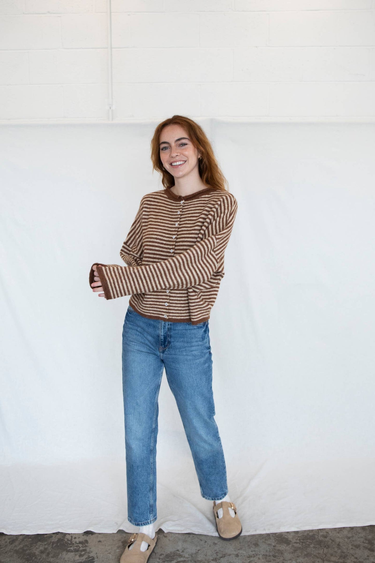 Piper Cardigan - Mini Striped