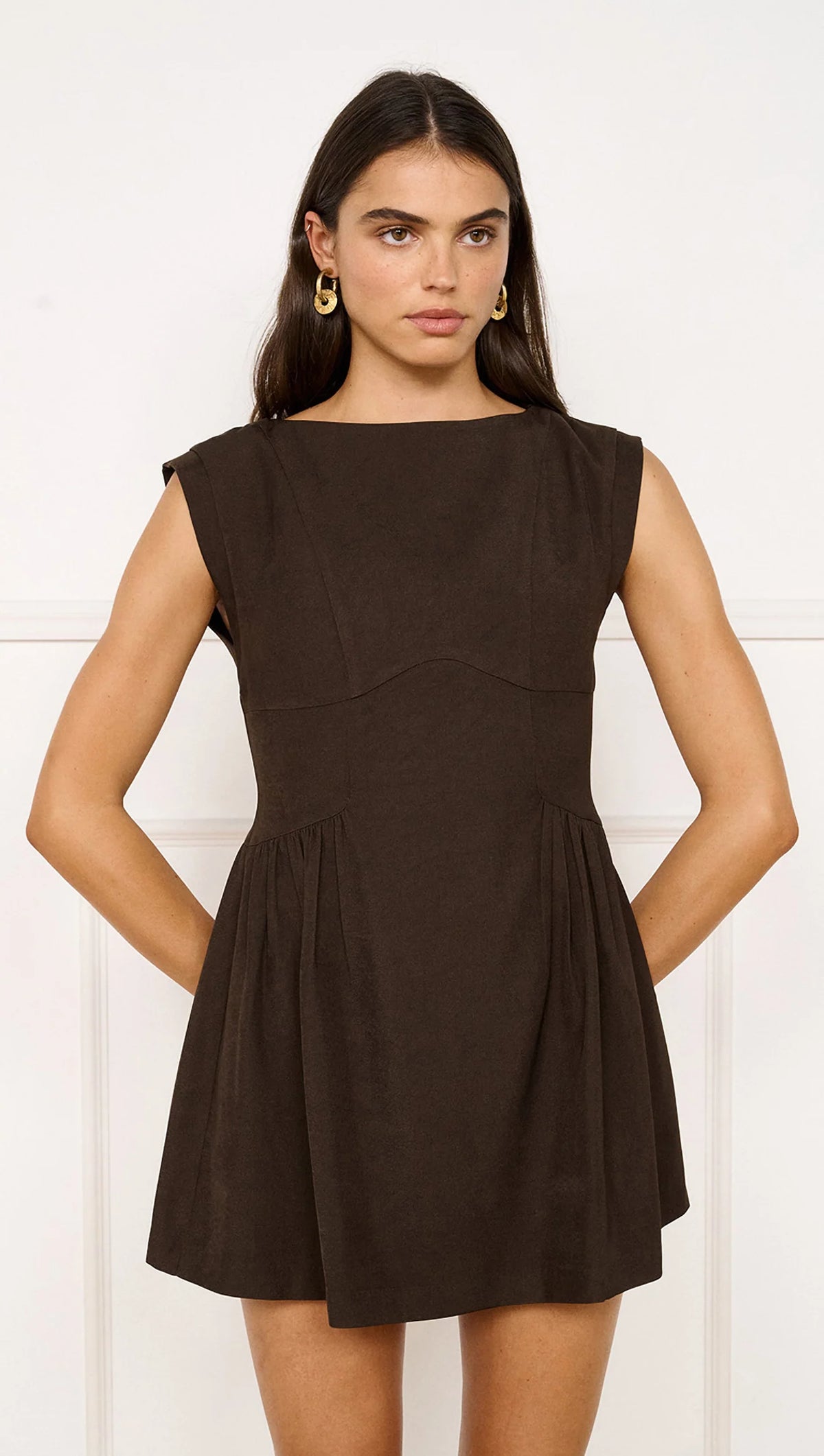 Talulah Mini Dress | Chocolate