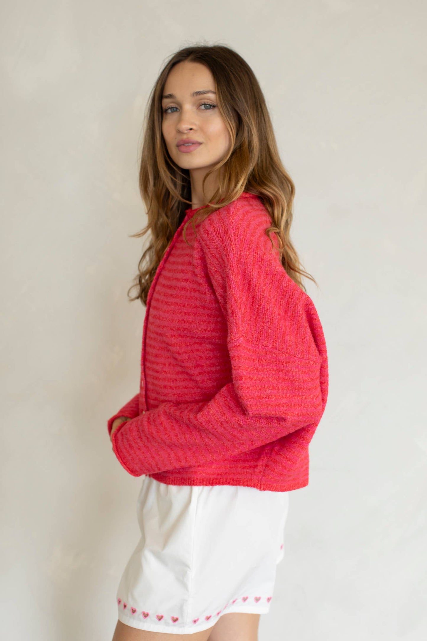 Piper Cardigan - Mini Striped