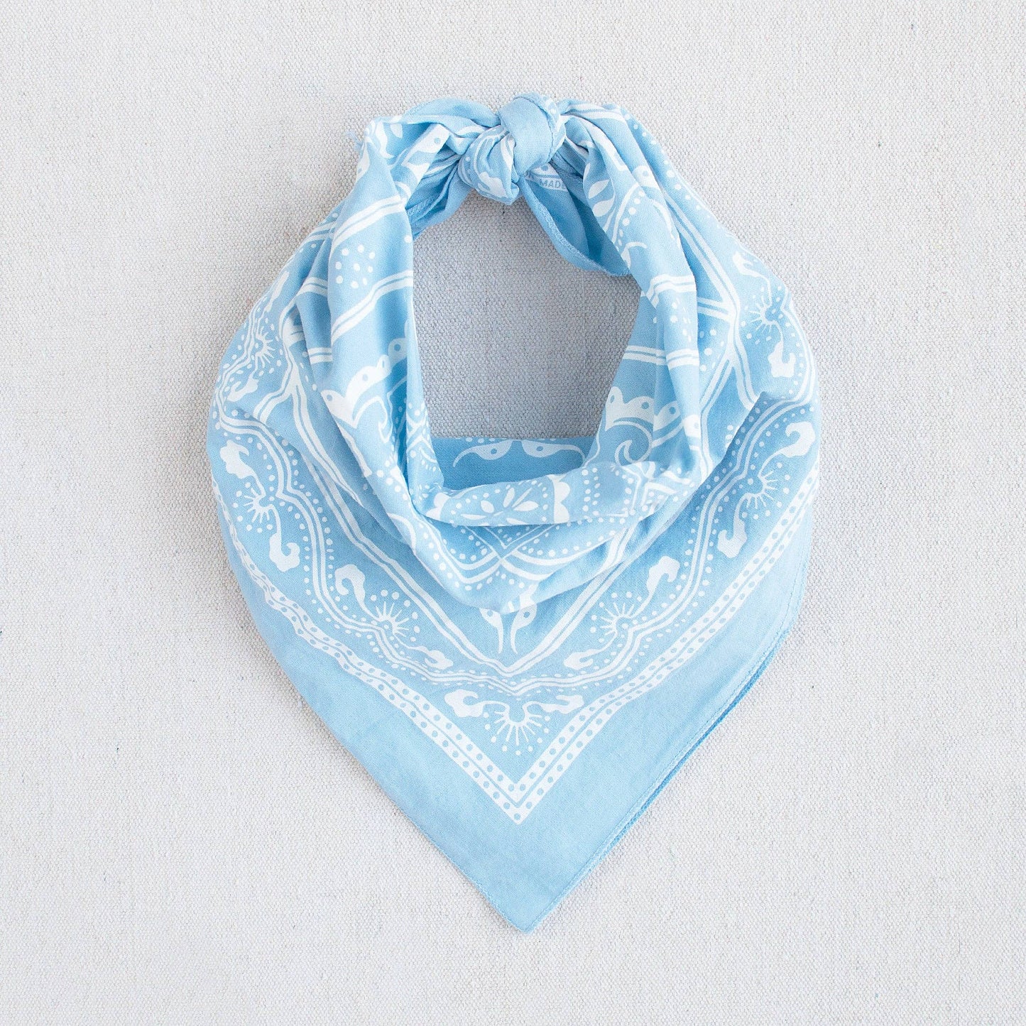 Light Blue Western Bandana