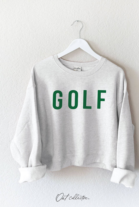 GOLF Cropped Graphic Fleece Pullover
