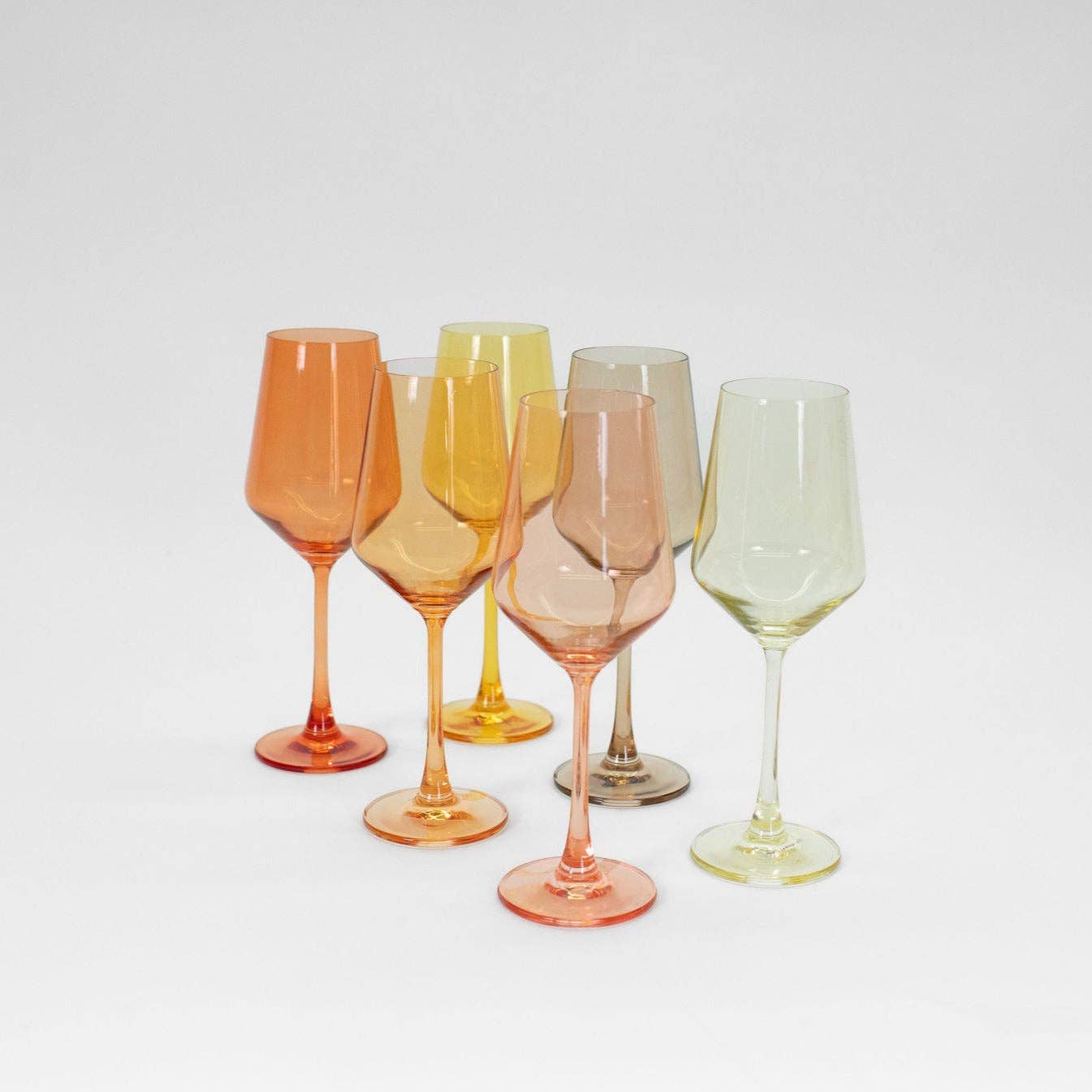 Sunshine Yellow - Colored Wine Glass