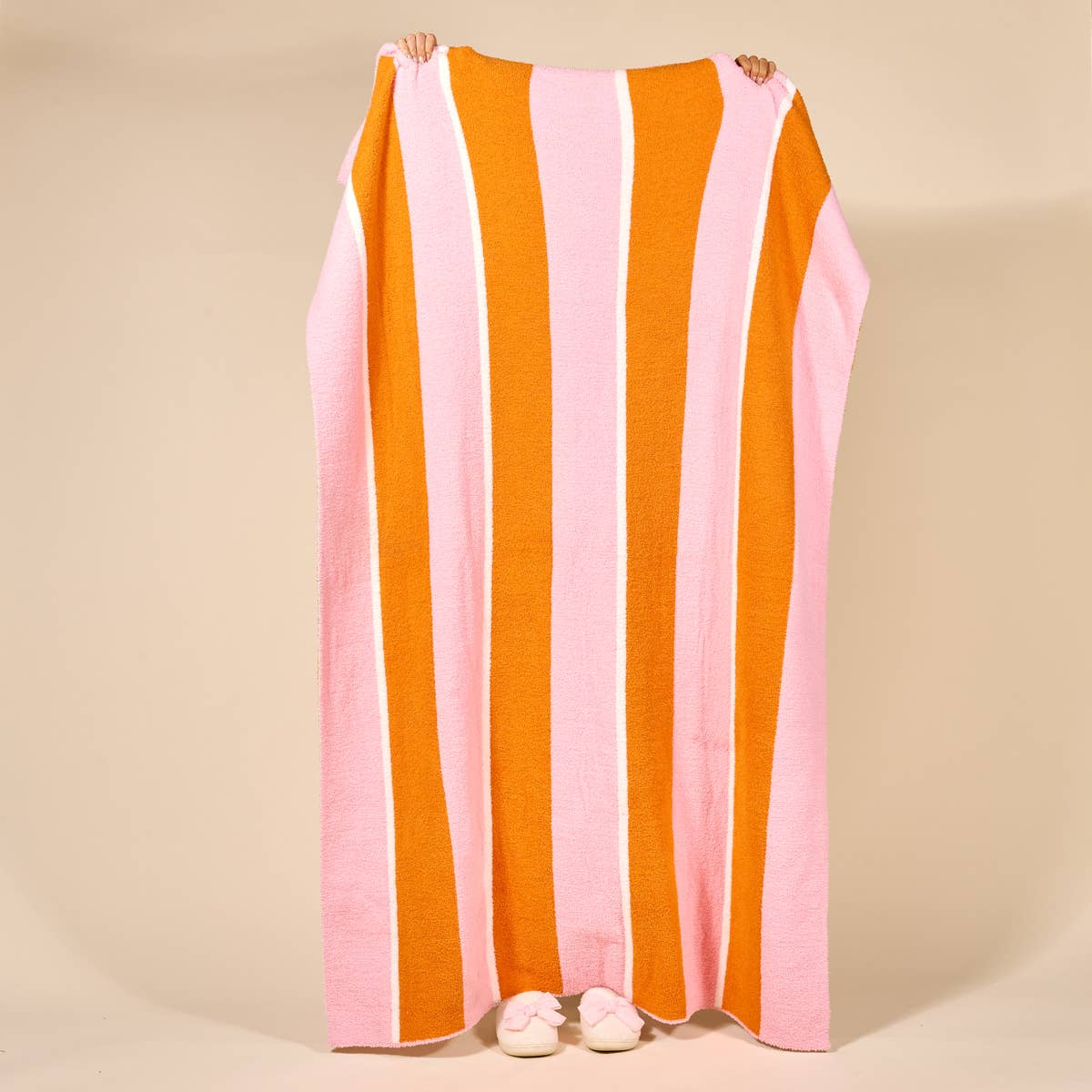 Cozy Dreams Luxe Blanket–Sicily Stripes Pink