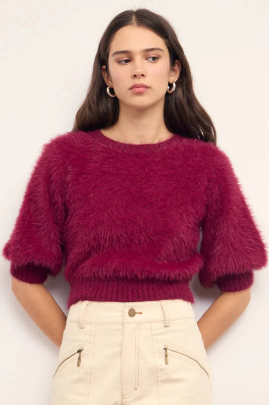 Alva Fluffy Cropped Sweater