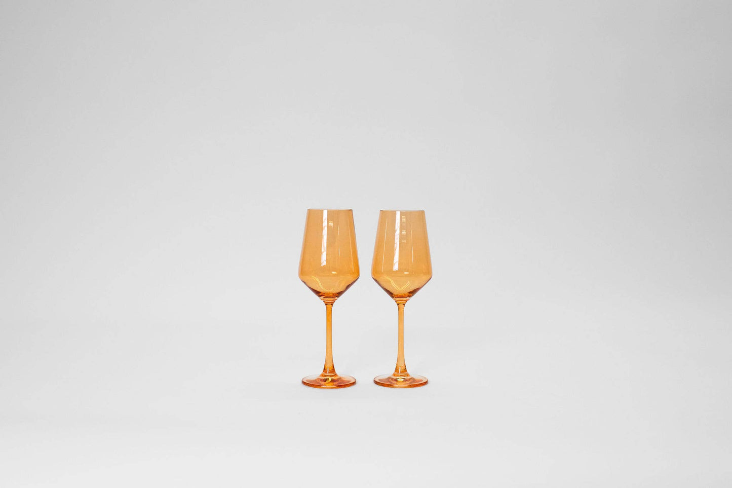Creamsicle Orange - Colored Wine Glass