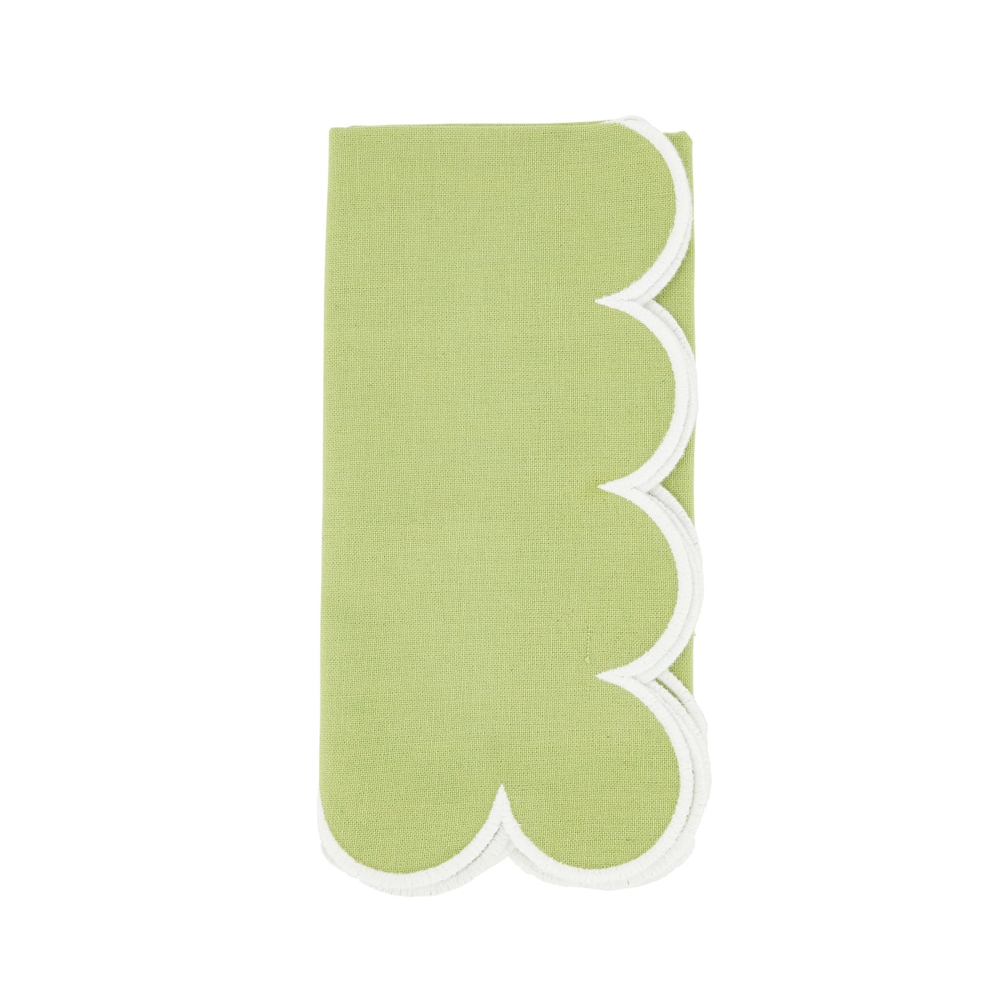 Cotton Scalloped Dinner Napkin