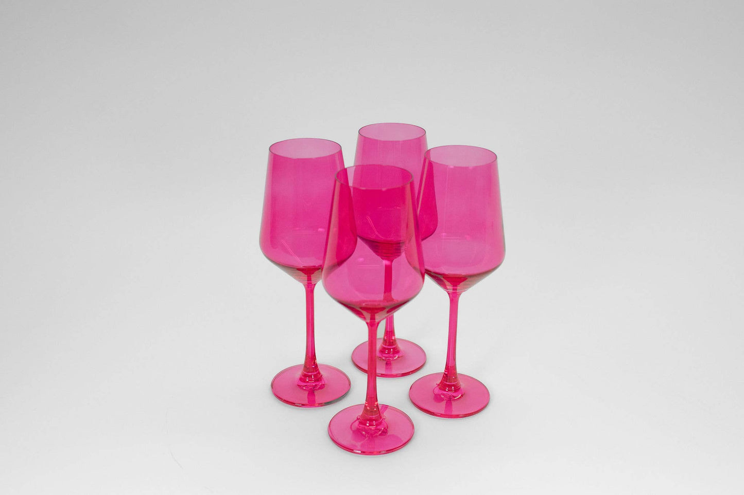 Hot Hot Pink - Colored Wine Glass