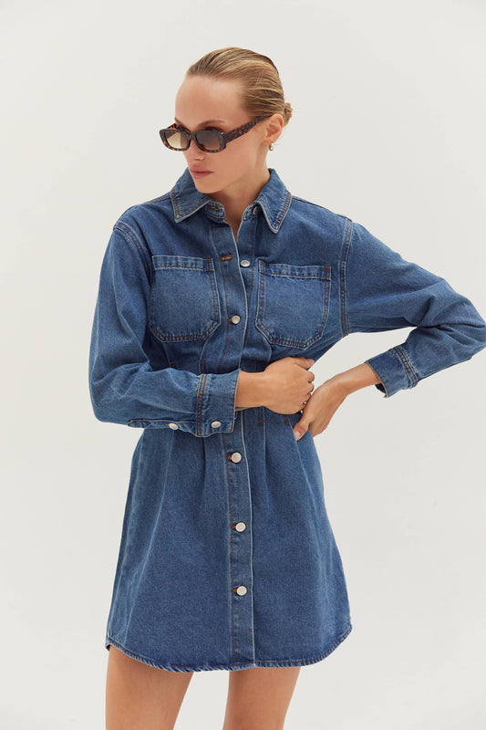 Zae Denim Mini Dress