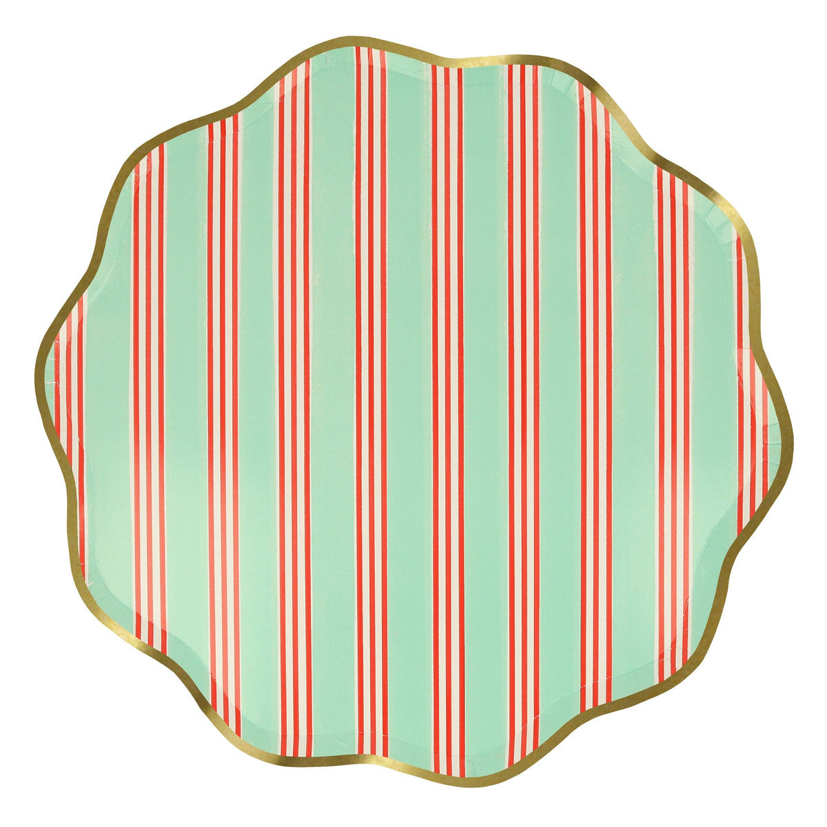 Festive Stripe Dinner Plates