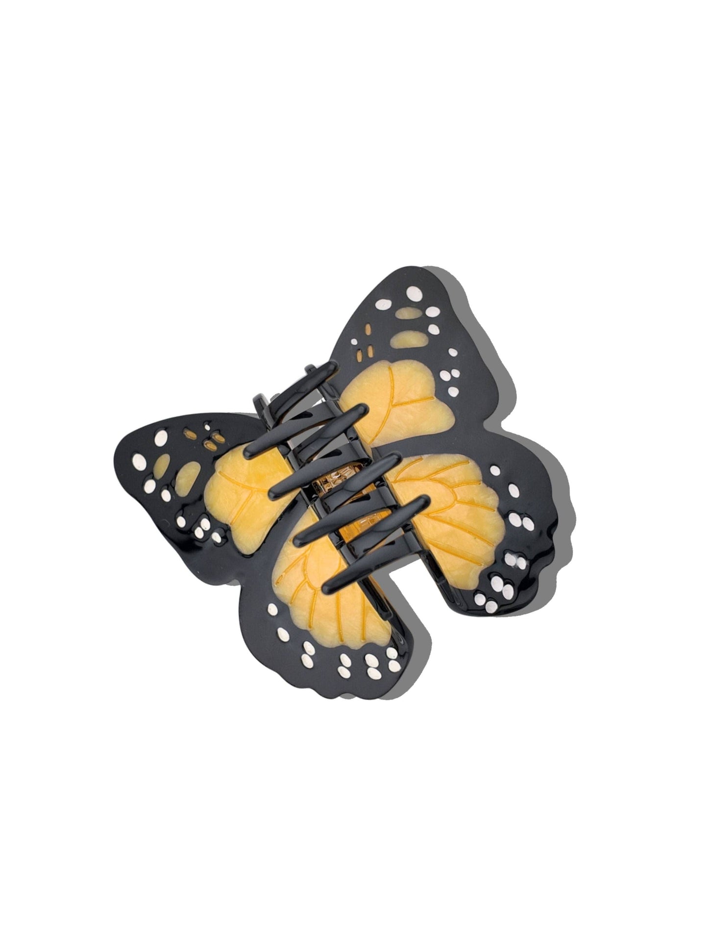 Hand-painted Monarch Butterfly Claw Hair Clip | Eco-Friendly