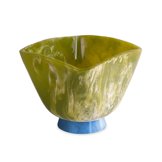 Resin Rio Large Wine Bucket with Base (Green and Blue)