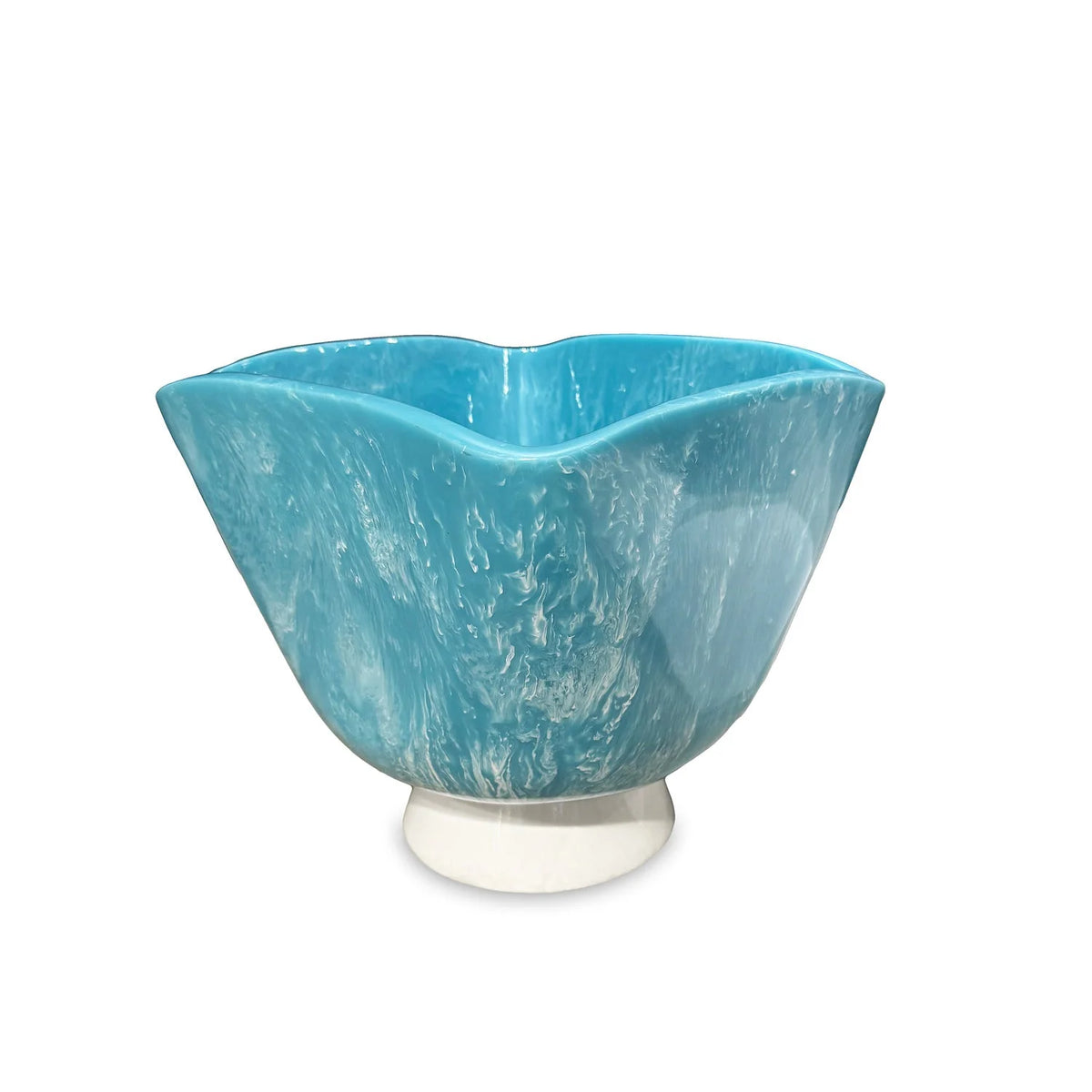 Resin Rio Large Wine Bucket with Base (blue and white)