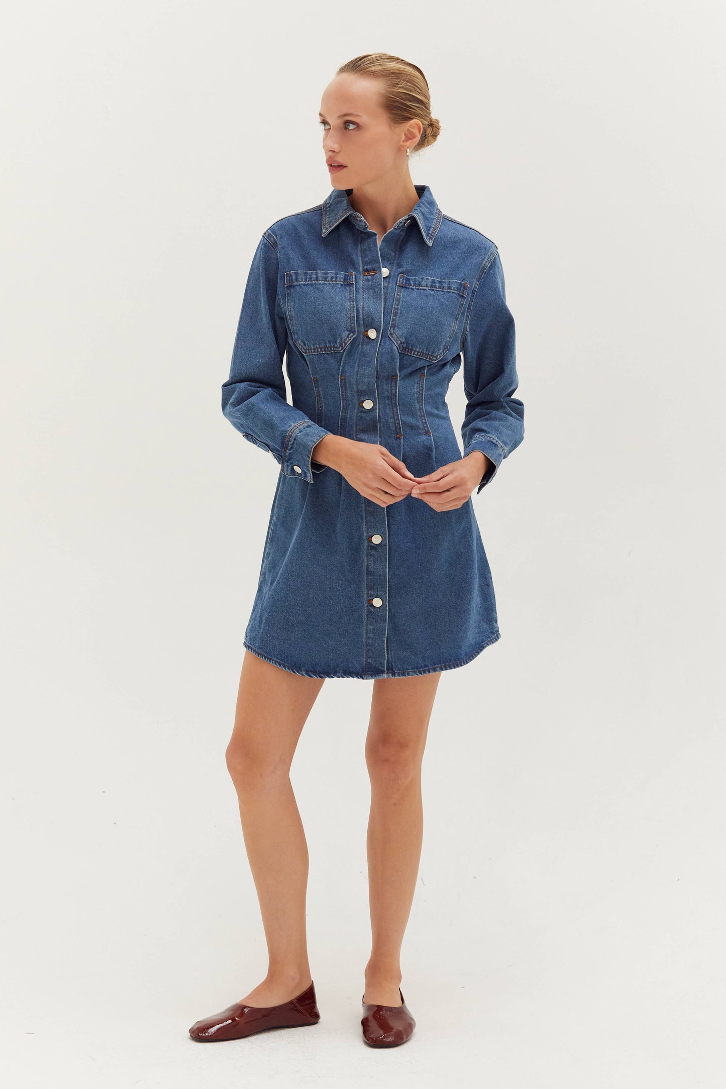 Zae Denim Mini Dress
