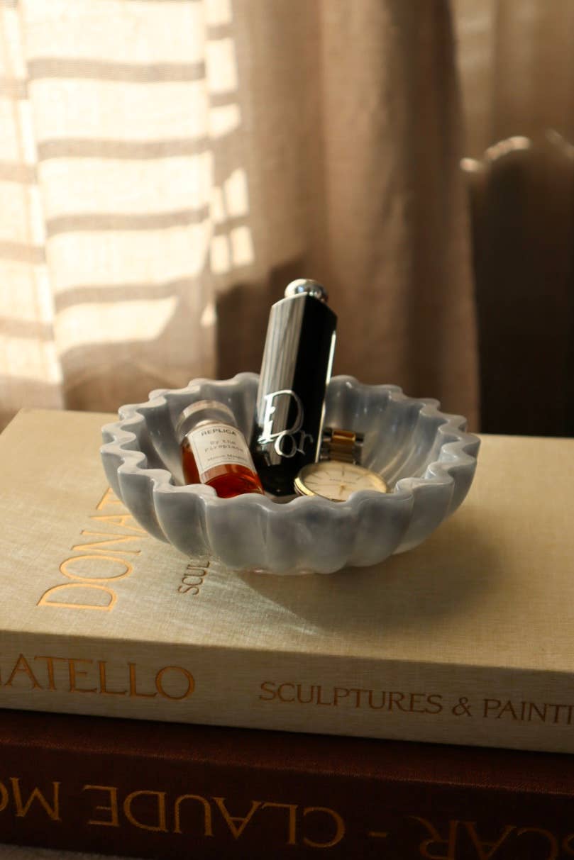 Clari Sculpted Handmade Decorative Bowl - Trinkets, Gifting