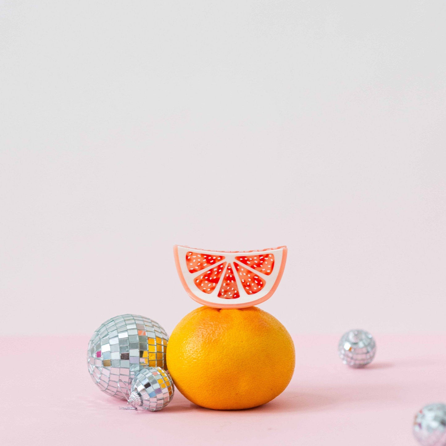 Large Grapefruit Slice Hair Claw Clip