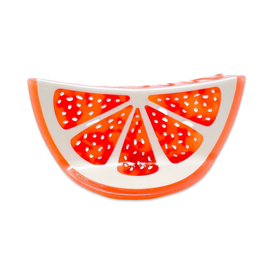 Large Grapefruit Slice Hair Claw Clip