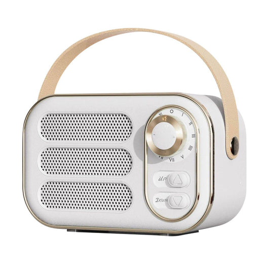 Vintage Bluetooth Speaker Retro Decor Gift - White