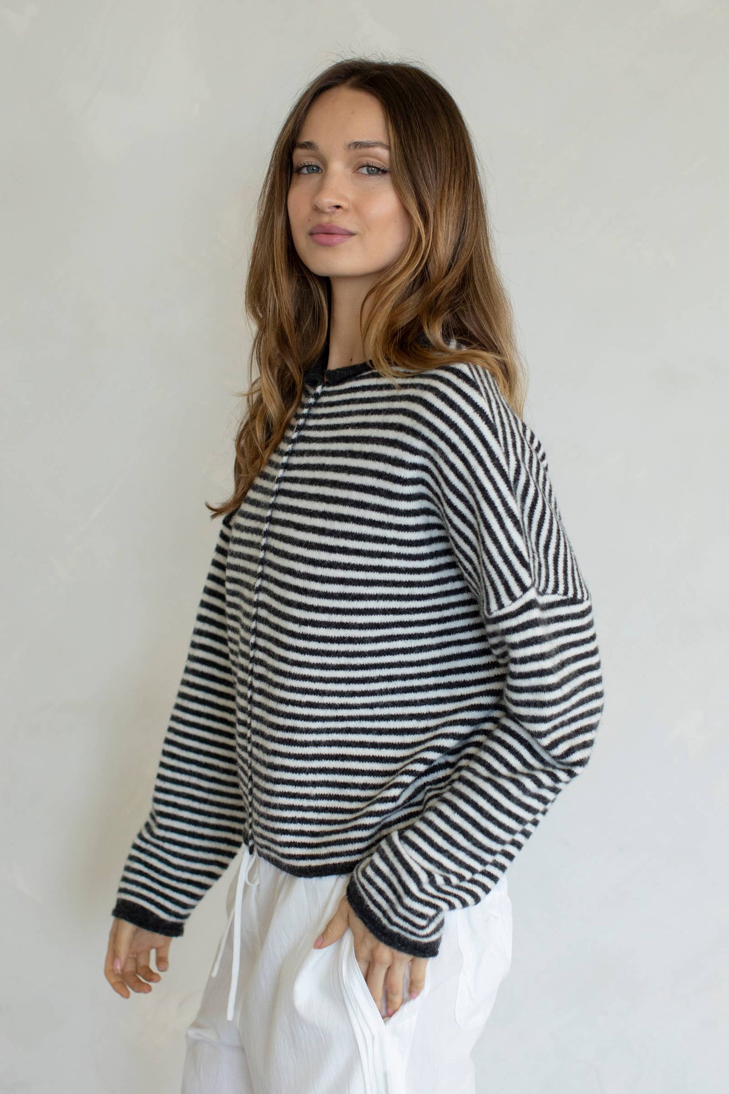 Piper Cardigan - Mini Striped