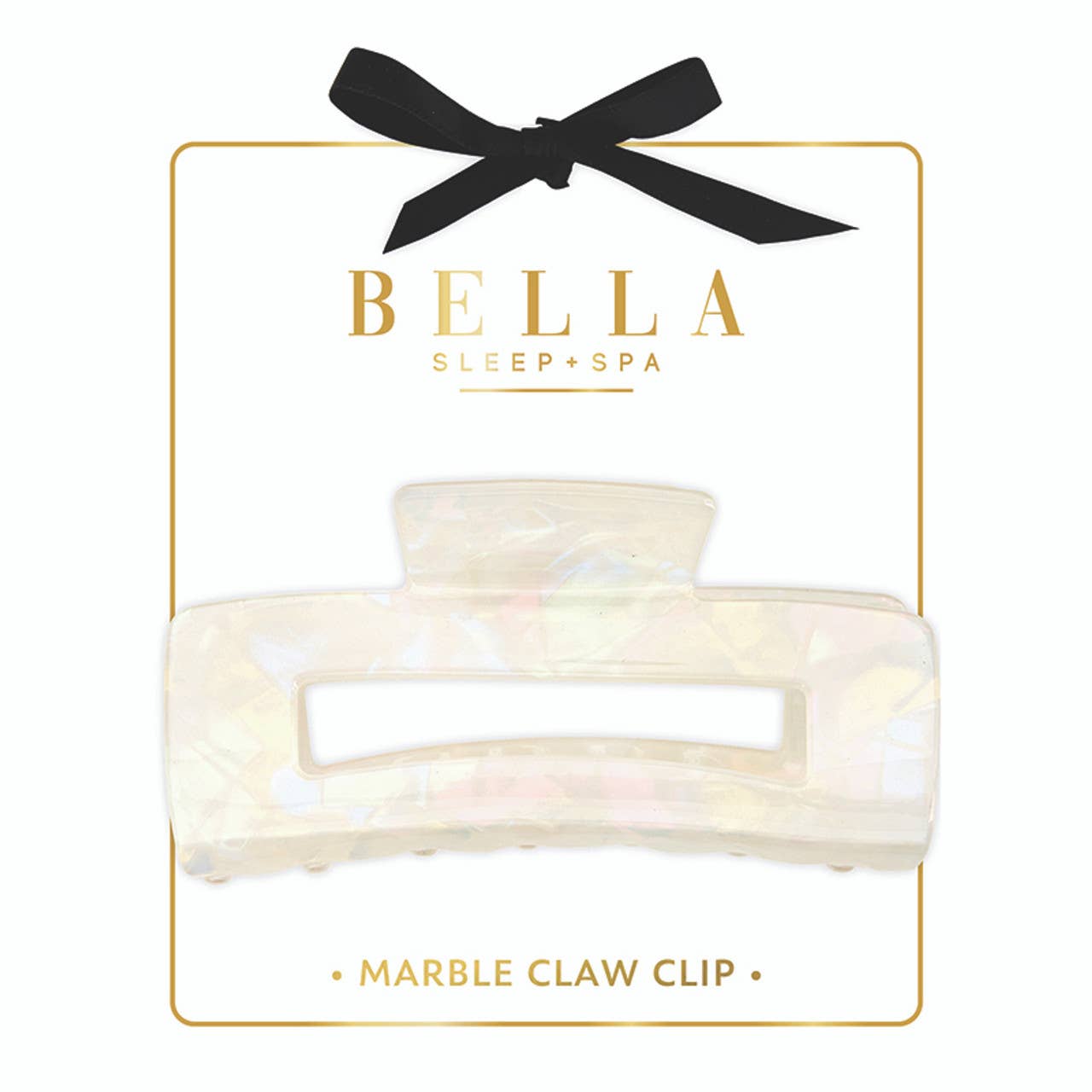 Claw Clip - White Marble