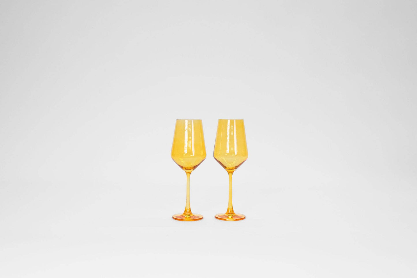 Sunshine Yellow - Colored Wine Glass
